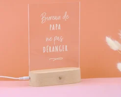 Lampe 3D personnalisée - Message