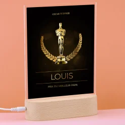 Lampe 3D personnalisée - Oscars
