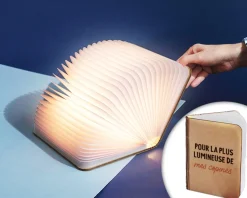 Lampe livre lumineux personnalisé - Message