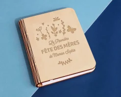 Lampe livre lumineux personnalisé - Première Fête des Mères