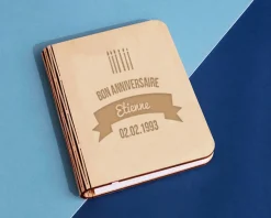Lampe livre lumineux personnalisé anniversaire - Bougies
