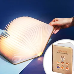 Lampe livre lumineux personnalisable - Papi Renard