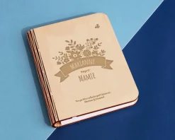 Lampe livre lumineux personnalisé - Mamie Fleurie