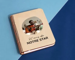 Lampe livre lumineux personnalisable - Prénom Photo