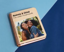 Lampe livre lumineux personnalisé photo - Couverture de livre