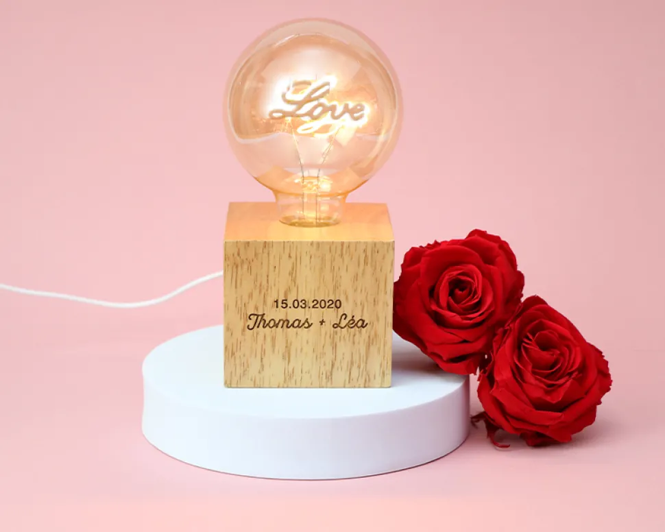 Lampe personnalisée - Love