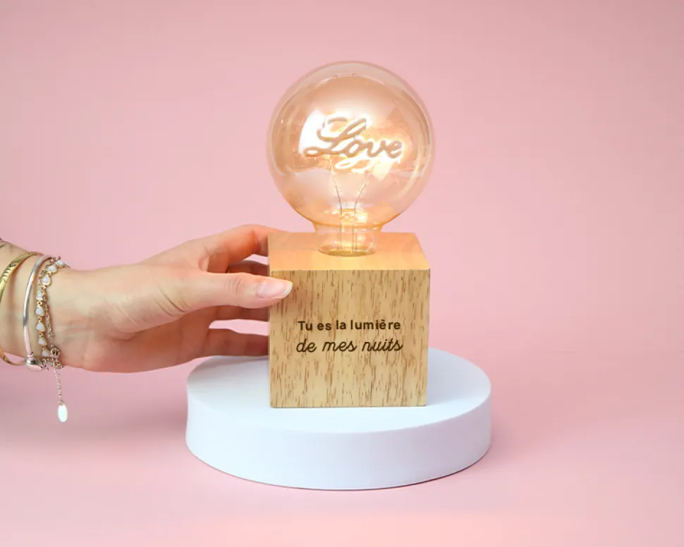 Lampe personnalisée - Love