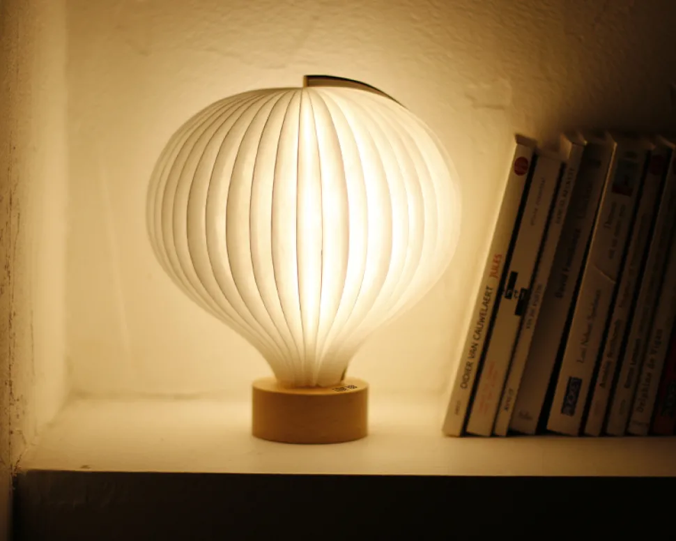 Lampe pliante forme ballon - Message