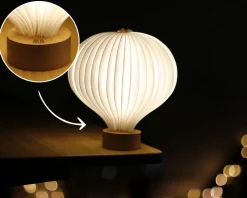 Lampe pliante forme ballon - Message