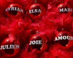 Les six boules de Noël personnalisées