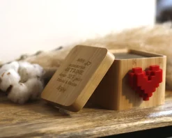Lovebox - Boite à messages d'amour connectée - Aujourd'hui je t'aime depuis... jours