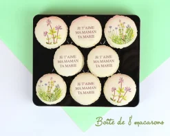 Macarons Personnalisables - Collection Fleurie