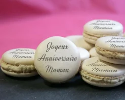 Macarons personnalisés Message