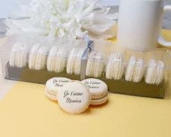 Macarons personnalisés Message