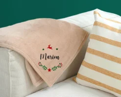 Maxi plaid doux personnalisable - Noël