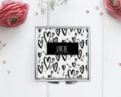 Miroir de sac Coeur Love