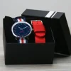 Montre duo Bleu blanc rouge Message