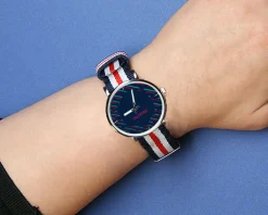Montre duo Bleu blanc rouge Message