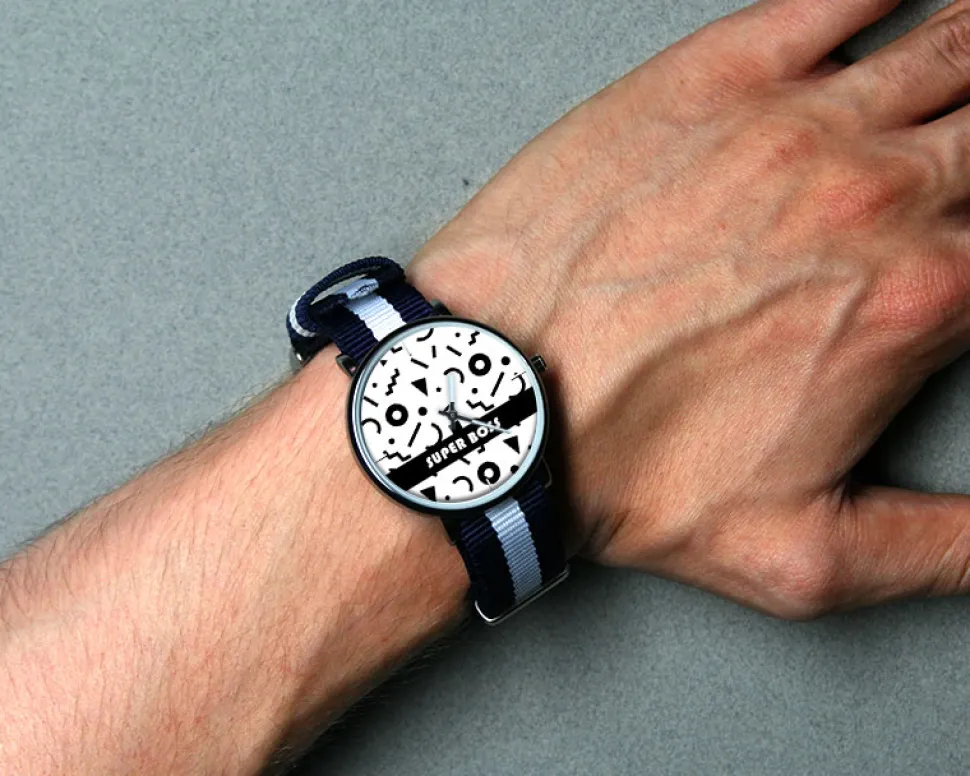 Montre duo Noir Message