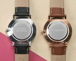 Montre femme message gravé