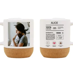Mug en liège personnalisé - Composition d'une jeune maman