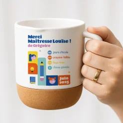 Mug en liège personnalisé - Bilan de l'année