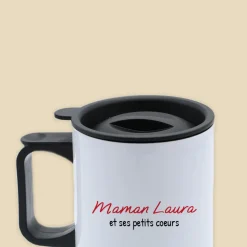 Mug isotherme personnalisé - Maman et ses petits coeurs