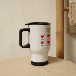Mug isotherme personnalisé - Maman et ses petits coeurs