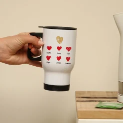 Mug isotherme personnalisé - Mamie et ses petits coeurs