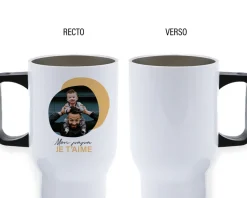 Mug isotherme personnalisé Photo et Message