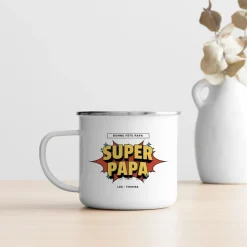 Mug émaillé personnalisé - Héros de BD
