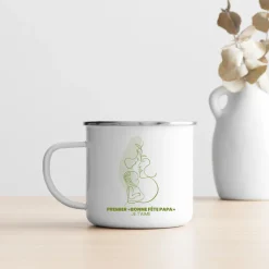 Mug émaillé personnalisé - Naissance d'un lien