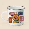 Mug émaillé personnalisé - Stickers Rétro