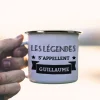 Mug émaillé personnalisé prénom - Légendes