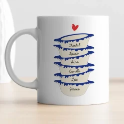 Mug personnalisé - Bols prénoms famille