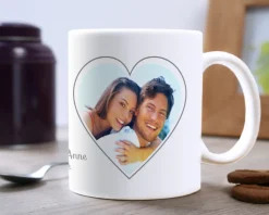 Mug personnalisé - Coeur Photo