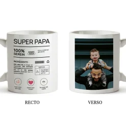 Mug personnalisé - Composition d'un jeune papa