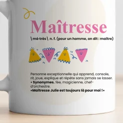 Mug personnalisé - Définition Maitresse/Maitre