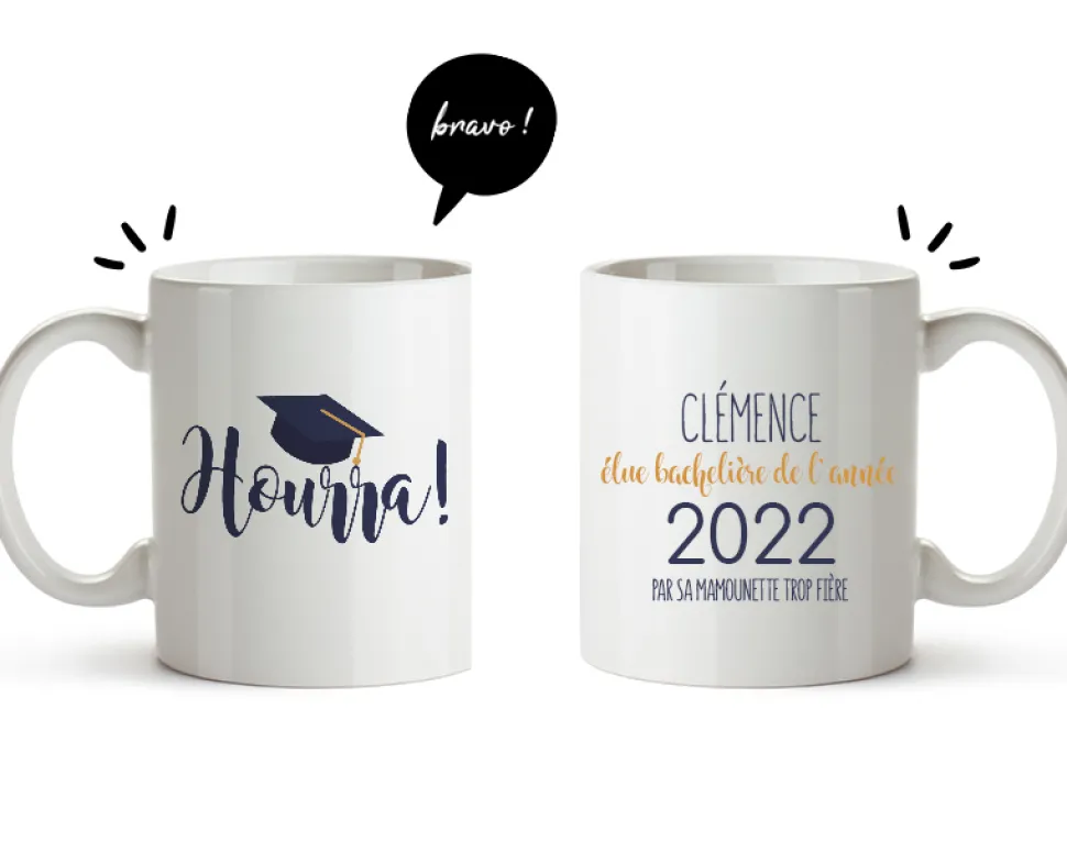 Mug personnalisé - Diplômé(e)