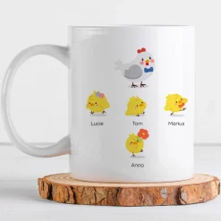 Mug personnalisé - Famille poussins