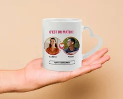 Mug personnalisé - It's a match
