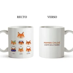 Mug personnalisé - Maman Renard et sa meute