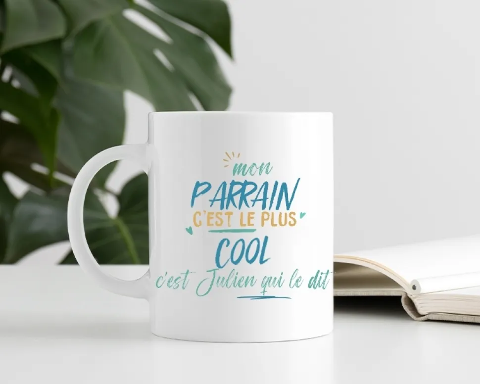 Mug personnalisé : Parrain le plus...