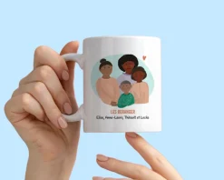Mug personnalisé - Portrait de Famille