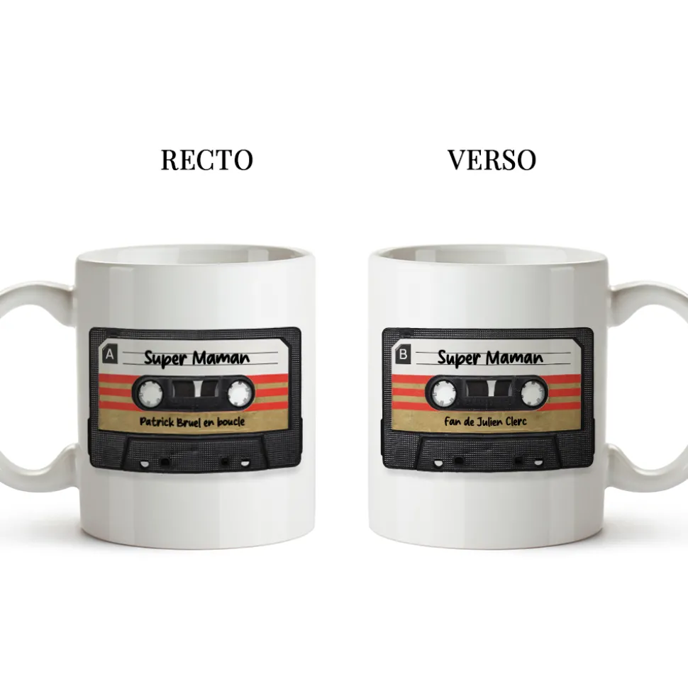 Mug personnalisé - Retro K7 audio