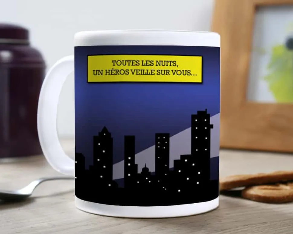 Mug personnalisé - Super Héros Homme