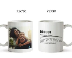 Mug personnalisé couple - Définition Amour