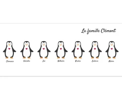 Mug personnalisé famille - Pingouins
