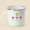 Mug personnalisé émaillé - Papa et ses petits coeurs