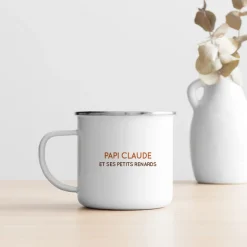 Mug personnalisé émaillé - Papi Renard et sa meute